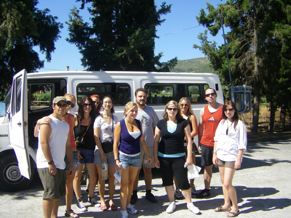 Trainees Exploring Corinth